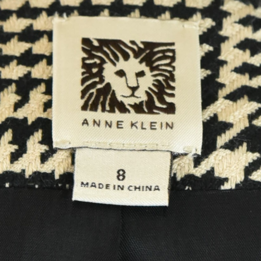 Anne Klein Houndstooth Cropped Side Button Blazer - image 6